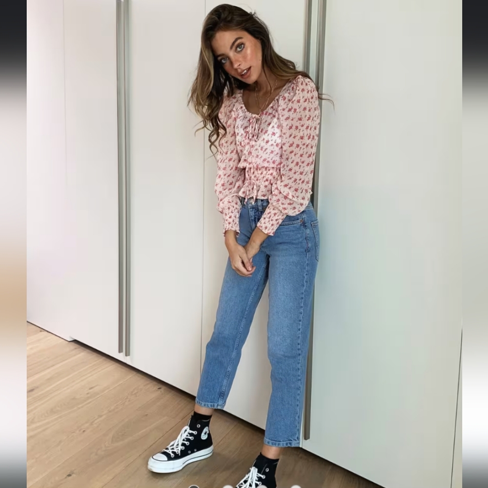 ASOS Petite High Rise Cropped Jeans